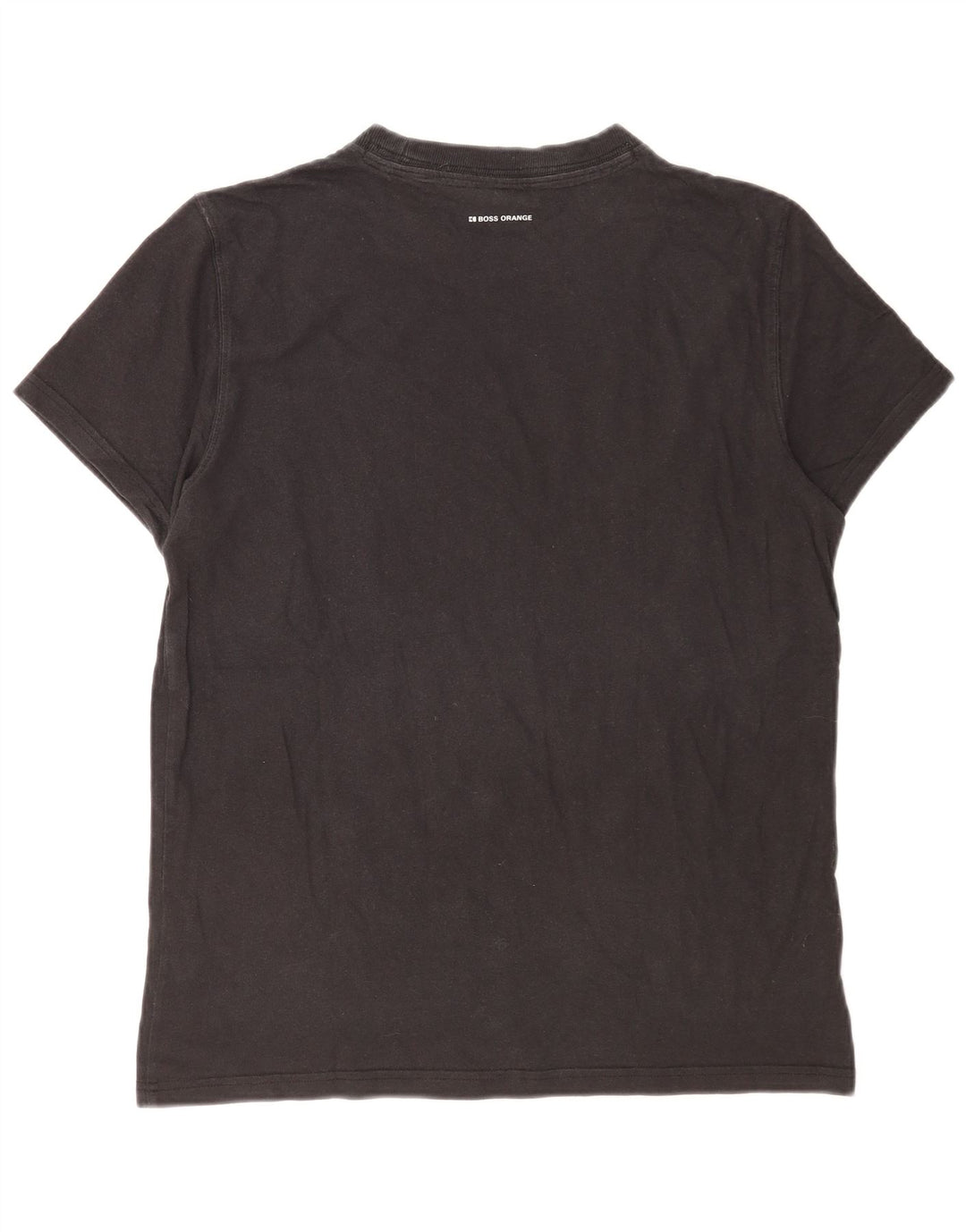 Hugo Boss Mens Graphic T-Shirt Top Large Black Cotton