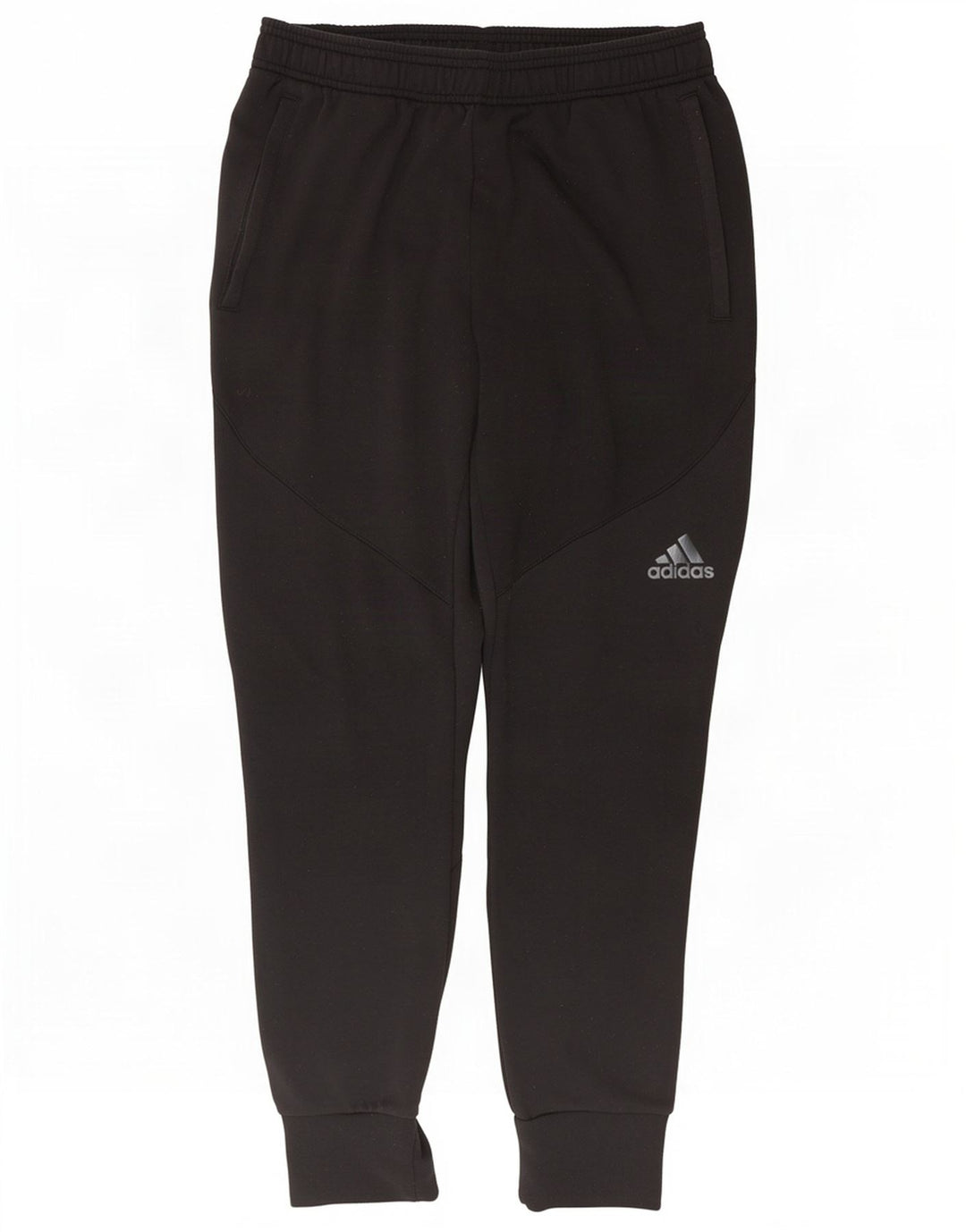 Adidas Mens Climalite Tracksuit Trousers Joggers Medium Black Polyester