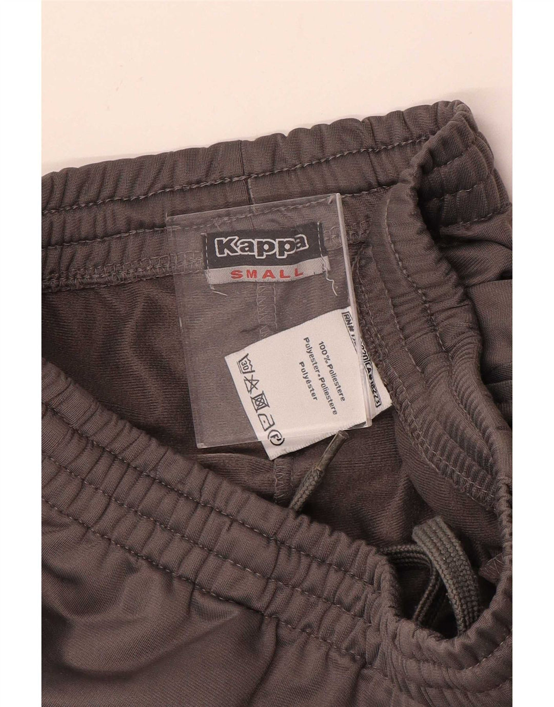 Kappa Mens Tracksuit Trousers Small Grey Polyester