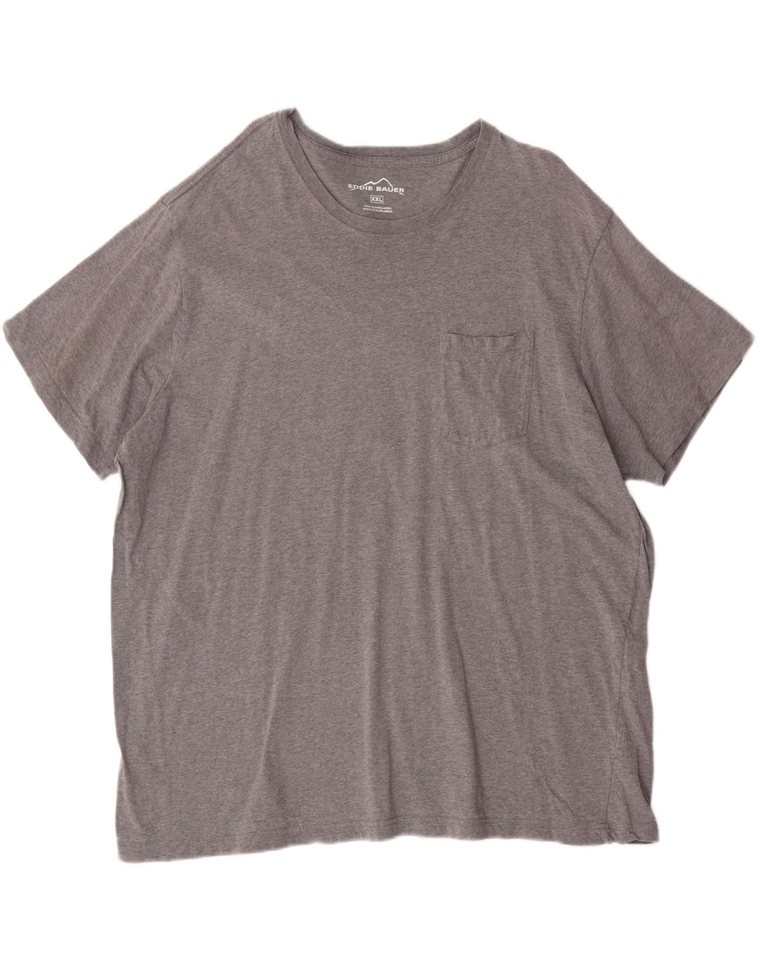 EDDIE BAUER Mens T-Shirt Top 2XL Grey Cotton Vintage Eddie Bauer and Second-Hand Eddie Bauer from Messina Hembry 