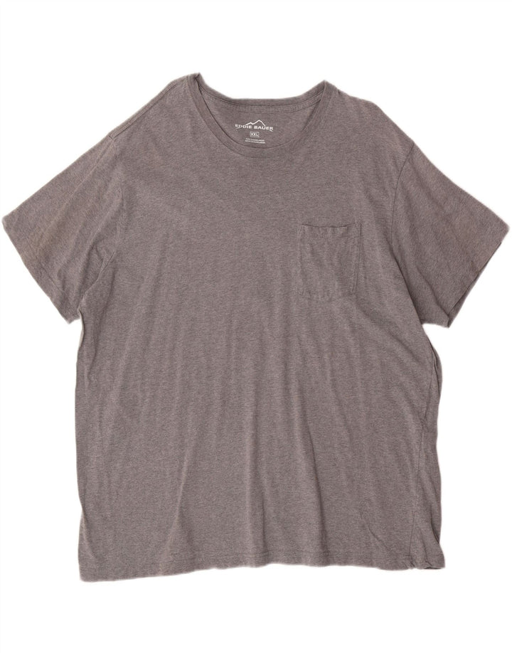 EDDIE BAUER Mens T-Shirt Top 2XL Grey Cotton Vintage Eddie Bauer and Second-Hand Eddie Bauer from Messina Hembry 