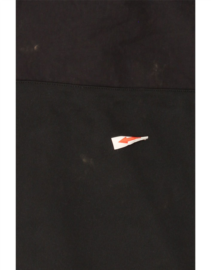 Nike Mens Graphic Zip Hoodie Sweater Large Black Polyester