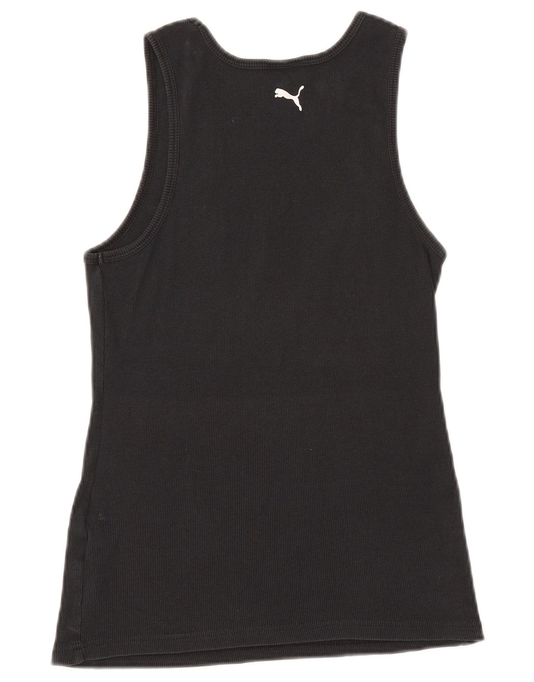 Puma Womens Graphic Vest Top UK 14 Large Black Cotton