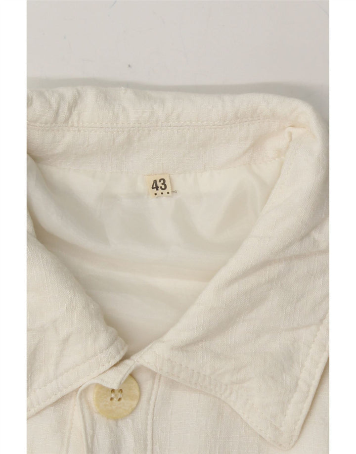 VINTAGE Boys Bomber Jacket 11-12 Years White Viscose Vintage Vintage and Second-Hand Vintage from Messina Hembry 