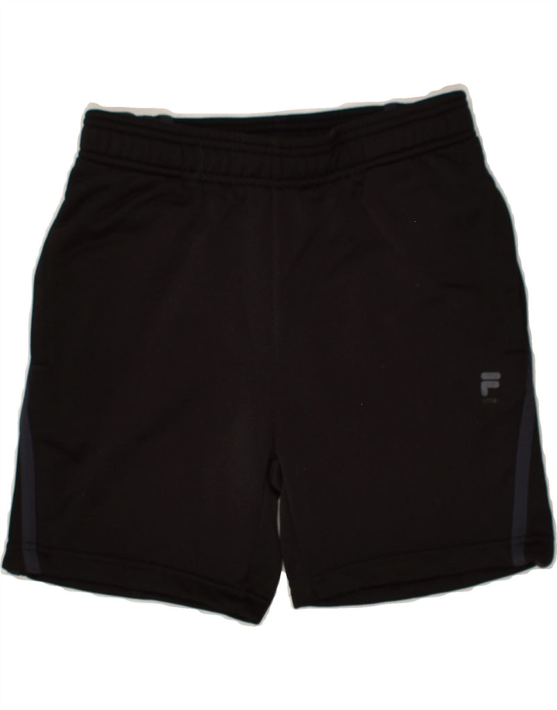 FILA Boys Sport Shorts 10-11 Years Medium Black Polyester | Vintage Fila | Thrift | Second-Hand Fila | Used Clothing | Messina Hembry 