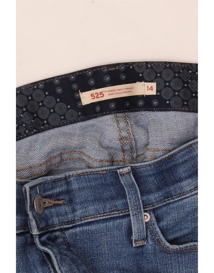 Levi's Womens 525 Straight Jeans US 14 XL W36 L30 Blue