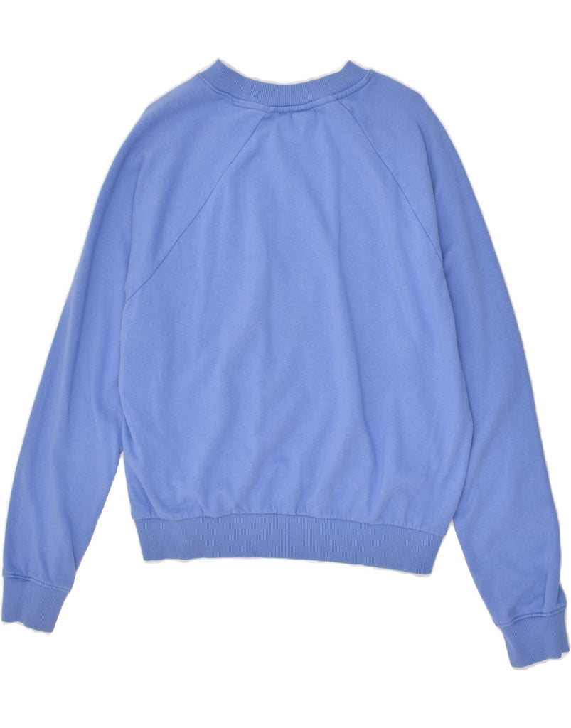 VANS Womens Sweatshirt Jumper UK 12 Medium Blue Cotton | Vintage Vans | Thrift | Second-Hand Vans | Used Clothing | Messina Hembry 