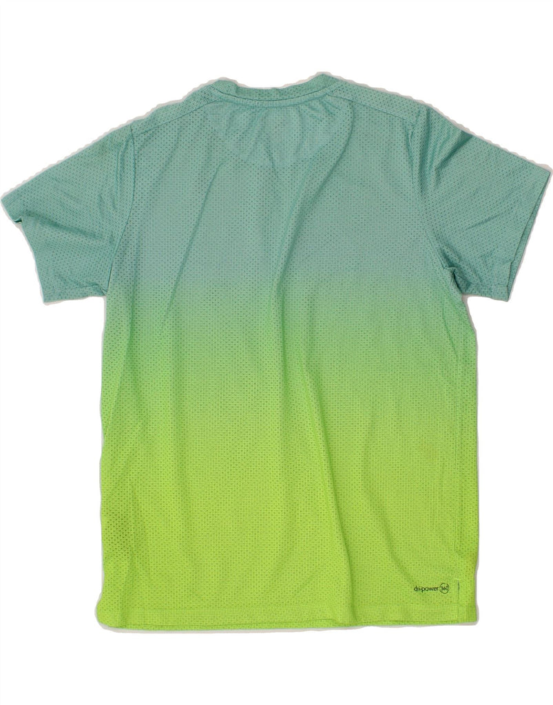 RUSSELL ATHLETIC Boys T-Shirt Top 14-15 Years XL  Green Colourblock Vintage Russell Athletic and Second-Hand Russell Athletic from Messina Hembry 
