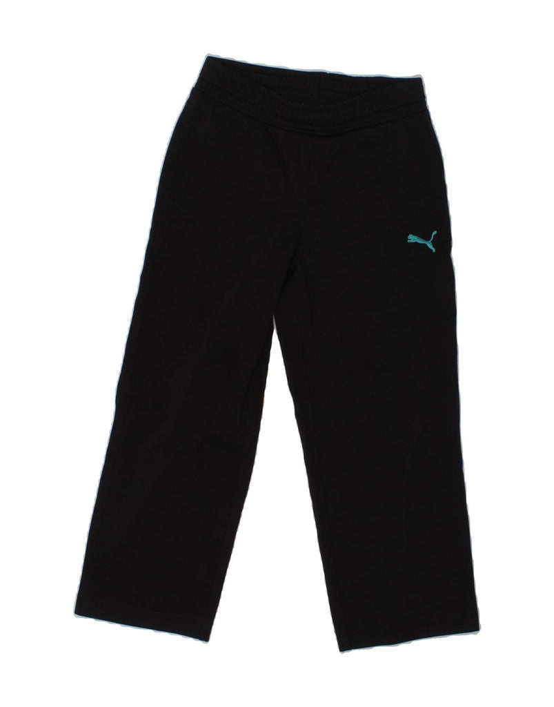 PUMA Boys Tracksuit Trousers 3-4 Years Black Polyester Vintage Puma and Second-Hand Puma from Messina Hembry 