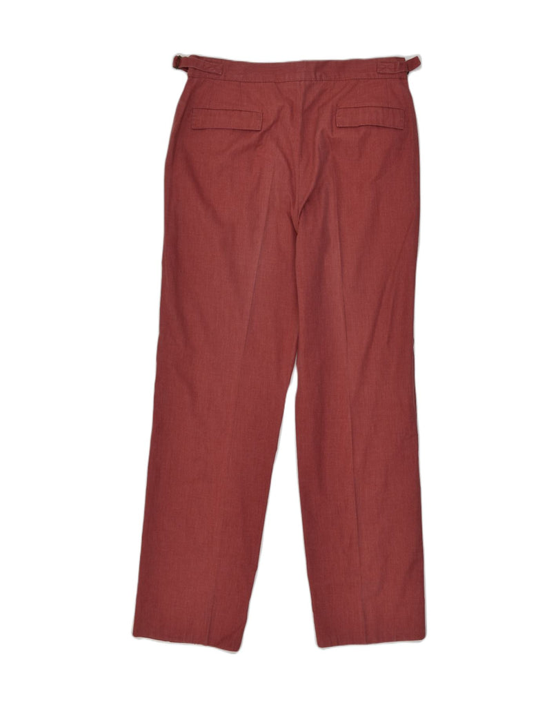 VINTAGE Womens Straight Chino Trousers IT 46 Large W32 L30 Red Cotton | Vintage Vintage | Thrift | Second-Hand Vintage | Used Clothing | Messina Hembry 