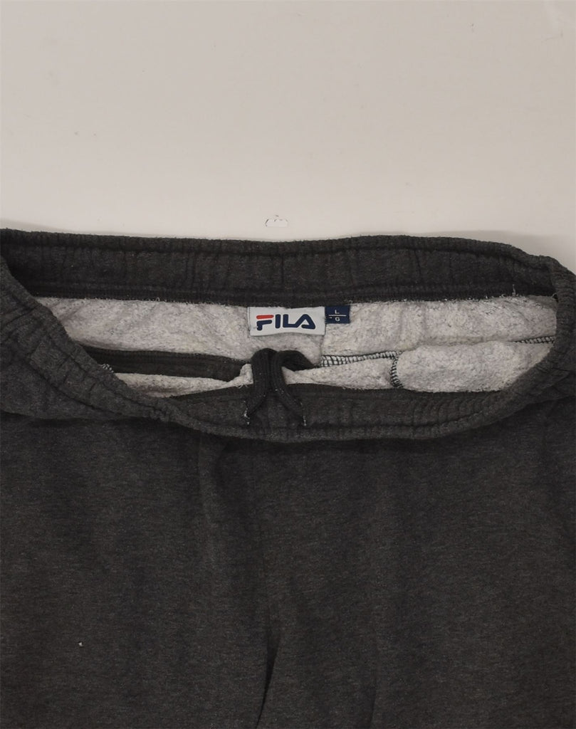 FILA Mens Tracksuit Trousers Large Grey Cotton | Vintage Fila | Thrift | Second-Hand Fila | Used Clothing | Messina Hembry 