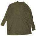 MARKS & SPENCER Womens Oversized Turtle Neck Jumper Sweater UK 18 XL Khaki