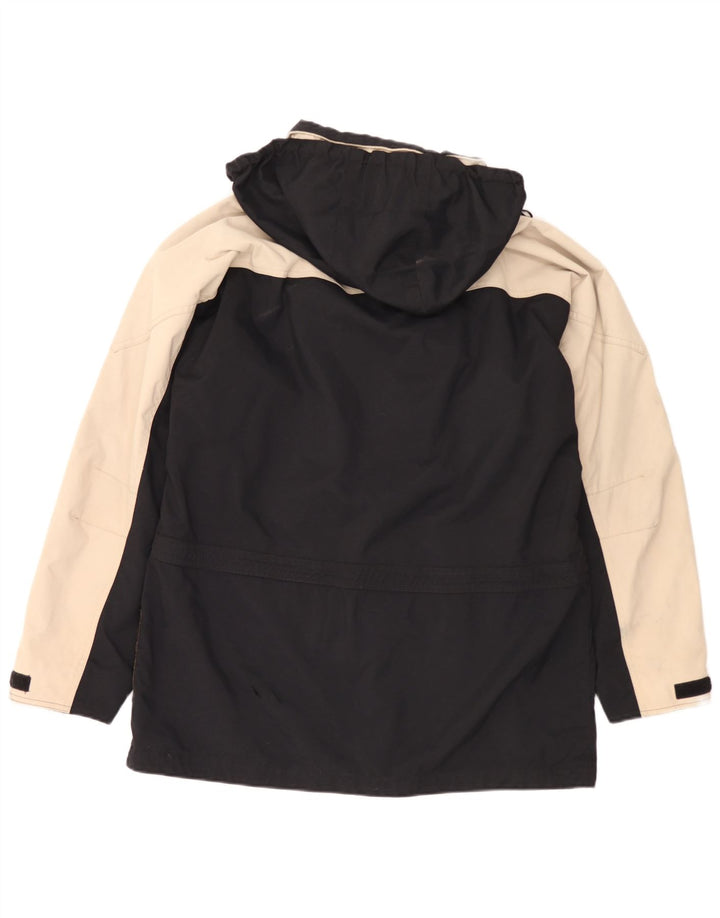 Camel Active Mens Hooded Windbreaker Jacket UK 38 Medium Black Colourblock