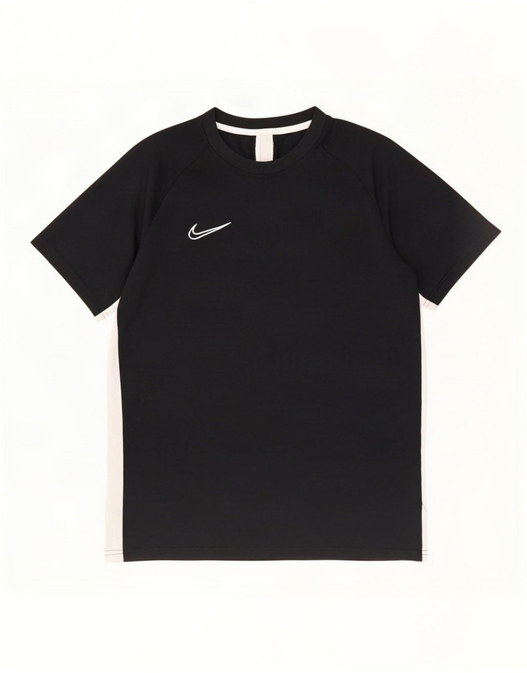 Nike Mens Dri Fit T-Shirt Top Large Black Colourblock Polyester
