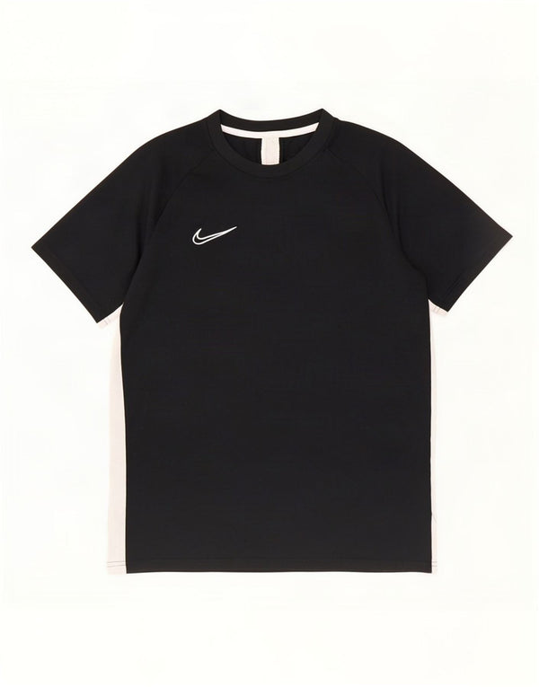 Nike Mens Dri Fit T-Shirt Top Large Black Colourblock Polyester