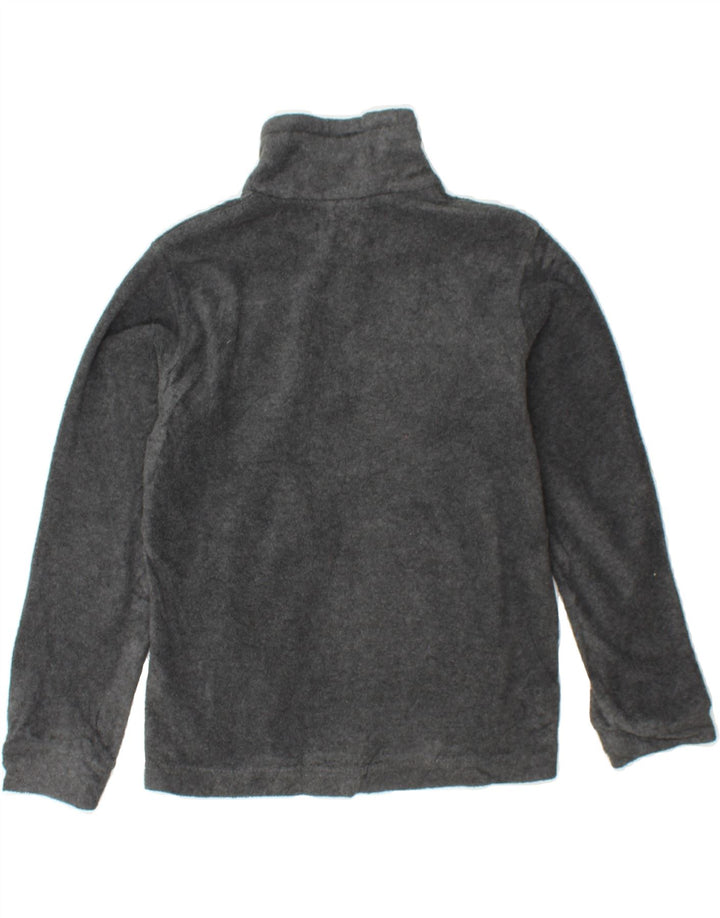 COLUMBIA Boys Fleece Jacket 7-8 Years Small Grey Polyester Vintage Columbia and Second-Hand Columbia from Messina Hembry 