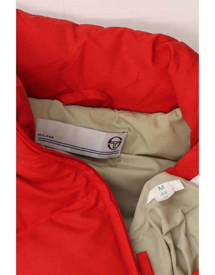 Sergio Tacchini Womens Padded Jacket IT 44 Medium Red