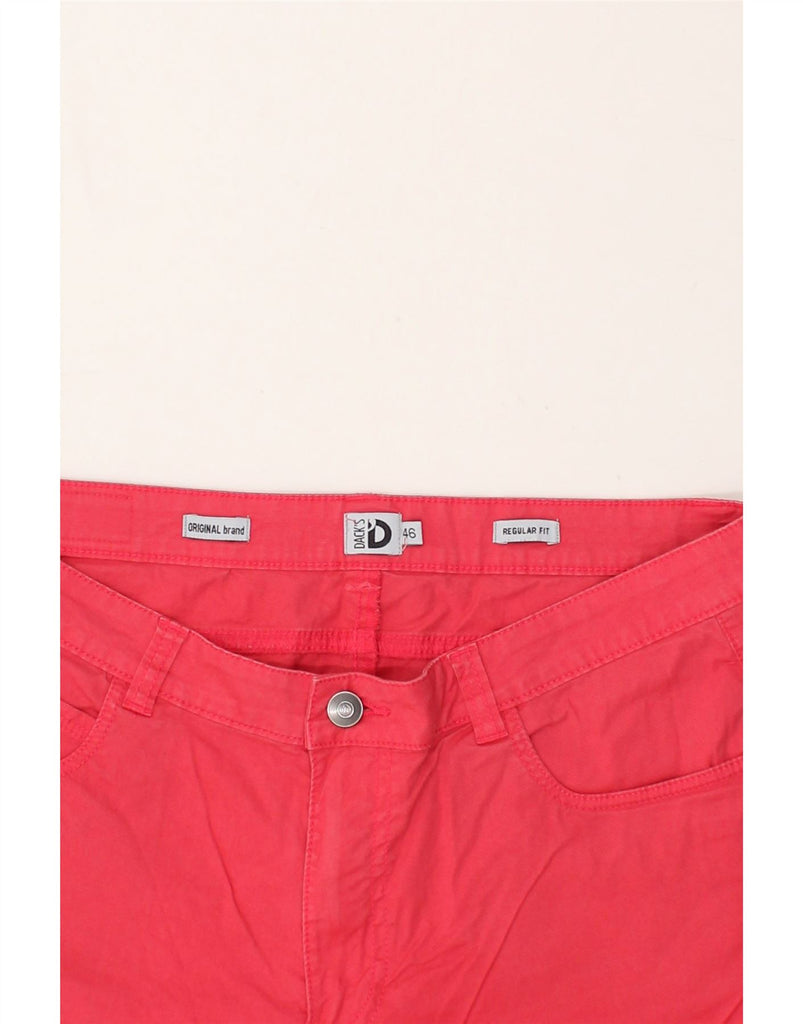 DACK'S Womens Regular Fit Casual Shorts IT 46 Large  W32 Red Cotton | Vintage Dack's | Thrift | Second-Hand Dack's | Used Clothing | Messina Hembry 