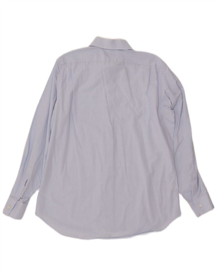 DOLCE & GABBANA Mens Shirt Size 16 41 Large Blue Cotton