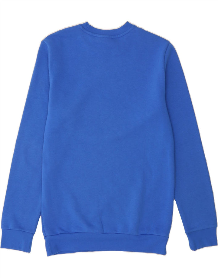 ADIDAS Boys Sweatshirt Jumper 15-16 Years Blue Cotton Vintage Adidas and Second-Hand Adidas from Messina Hembry 