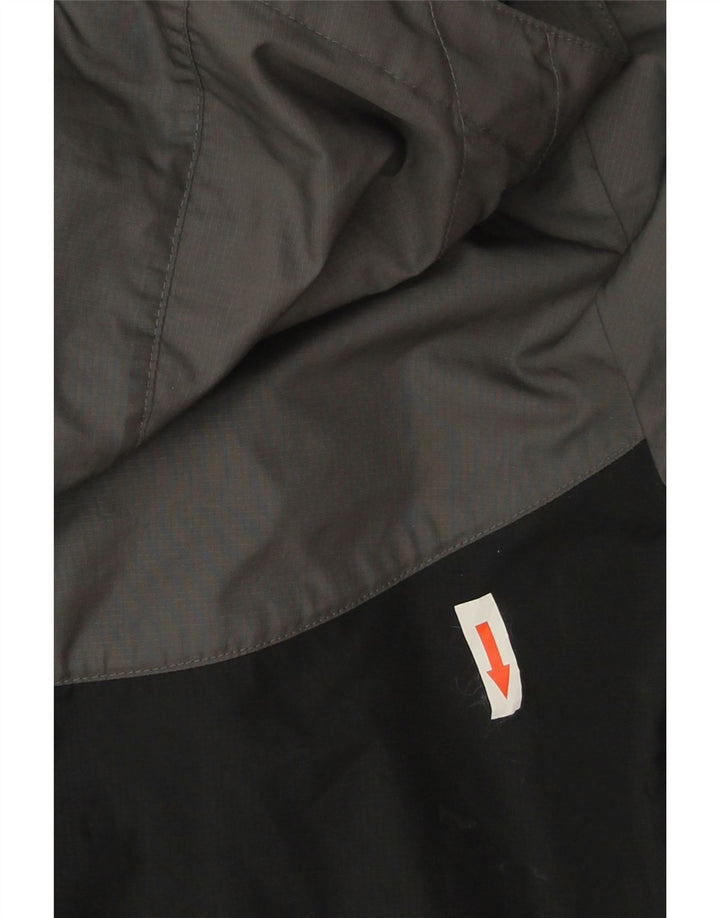 Nike Womens Hooded Rain Jacket UK 16 Large Grey Colourblock Polyester