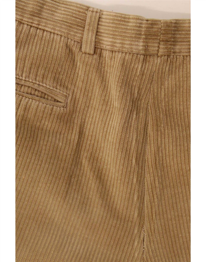 Fila Mens Pegged Corduroy Trousers W34 L31 Beige