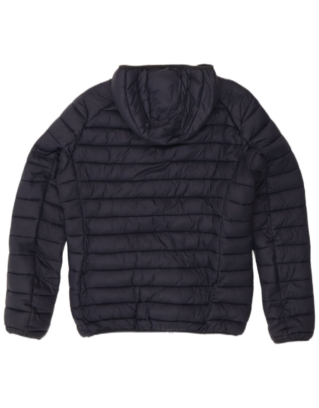 INVICTA Mens Hooded Padded Jacket UK 44 2XL Navy Blue Polyamide
