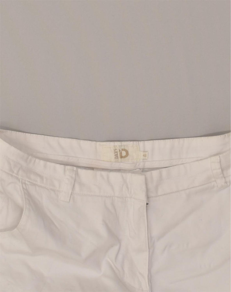 DACK'S Womens Chino Shorts IT 46 Large W34 White Cotton | Vintage Dack's | Thrift | Second-Hand Dack's | Used Clothing | Messina Hembry 