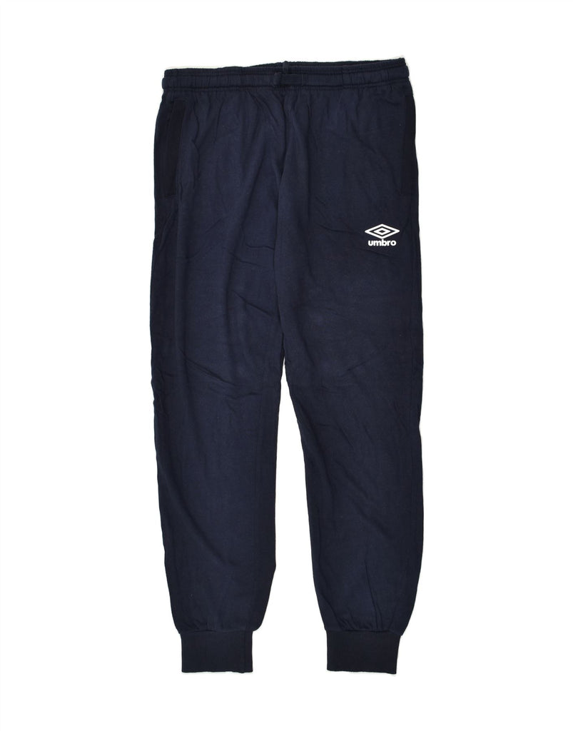 UMBRO Womens Tracksuit Trousers Joggers UK 18 XL Navy Blue Cotton | Vintage Umbro | Thrift | Second-Hand Umbro | Used Clothing | Messina Hembry 