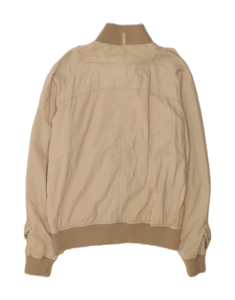 AMERICANINO Womens Bomber Jacket UK 16 Large Beige Cotton Vintage Americanino and Second-Hand Americanino from Messina Hembry 