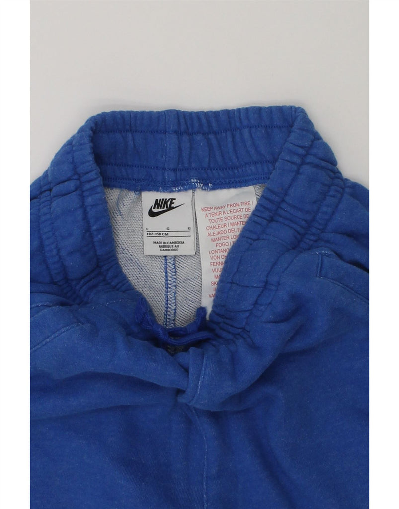 NIKE Boys Graphic Sport Shorts 12-13 Years Large Blue Cotton | Vintage Nike | Thrift | Second-Hand Nike | Used Clothing | Messina Hembry 