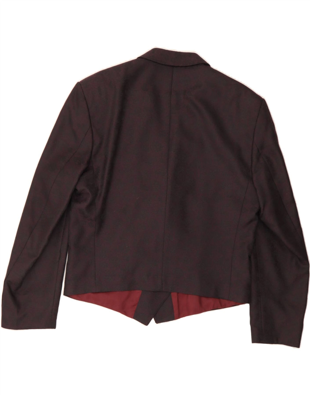 VINTAGE Womens Double Breasted Blazer Jacket IT 50 XL Burgundy Vintage Vintage and Second-Hand Vintage from Messina Hembry 
