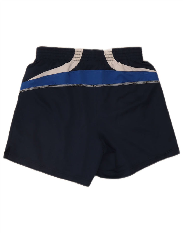 Asics Mens Sport Shorts Small Navy Blue Colourblock Polyester