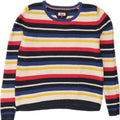 TOMMY HILFIGER Womens Boat Neck Jumper Sweater UK 14 Medium Multicoloured Vintage Tommy Hilfiger and Second-Hand Tommy Hilfiger from Messina Hembry 