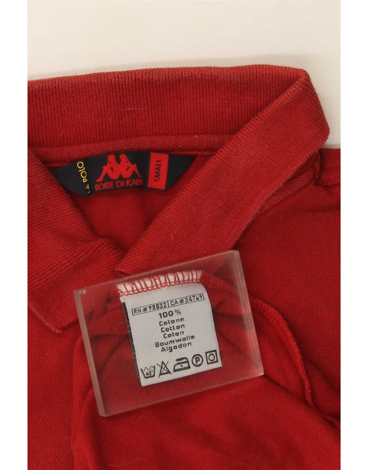 Kappa Mens Polo Shirt Small Red Cotton