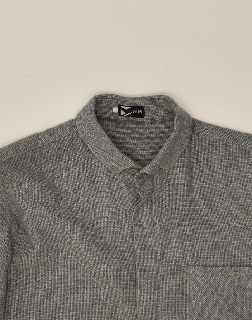 VINTAGE Mens Shirt Small Grey | Vintage Vintage | Thrift | Second-Hand Vintage | Used Clothing | Messina Hembry 