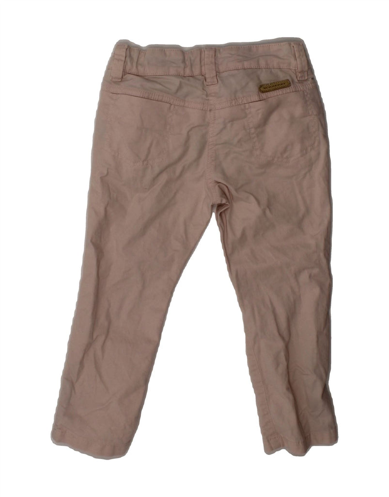 BURBERRY Baby Girls Slim Casual Trousers 18-24 Months W18 L12 Pink Cotton Vintage Burberry and Second-Hand Burberry from Messina Hembry 