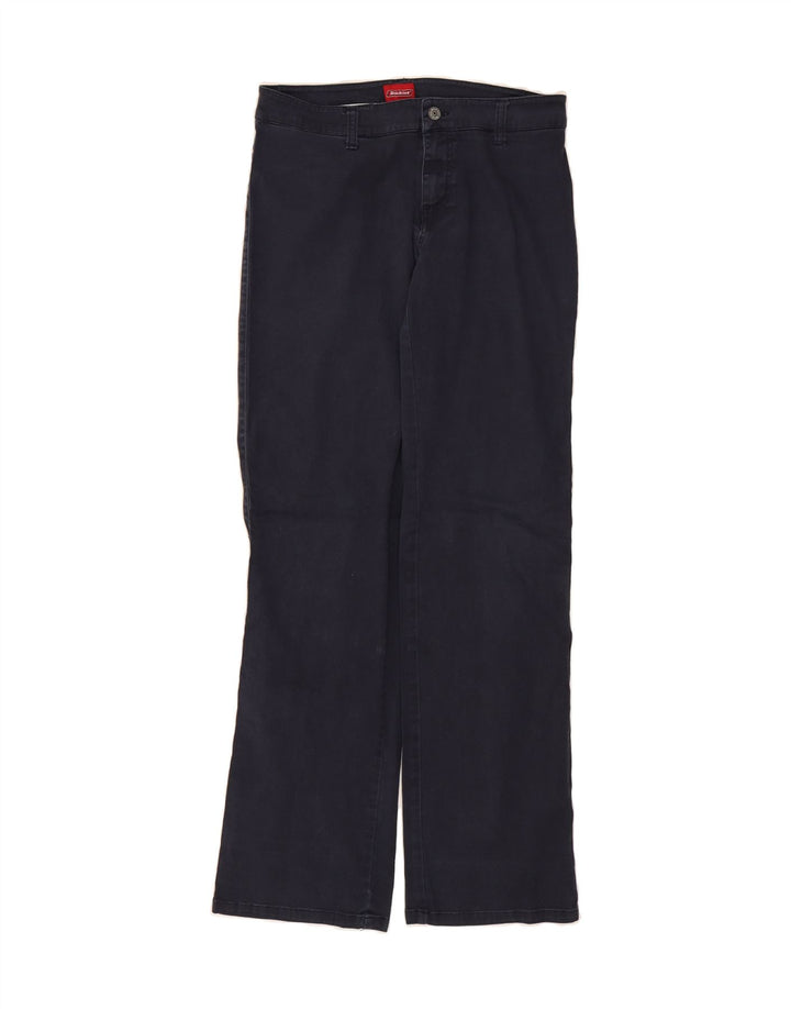 DICKIES Womens Straight Casual Trousers US 9 Medium W30 L31 Navy Blue Vintage Dickies and Second-Hand Dickies from Messina Hembry 