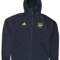 Adidas Mens Arsenal Zip Hoodie Sweater Medium Navy Blue Polyester
