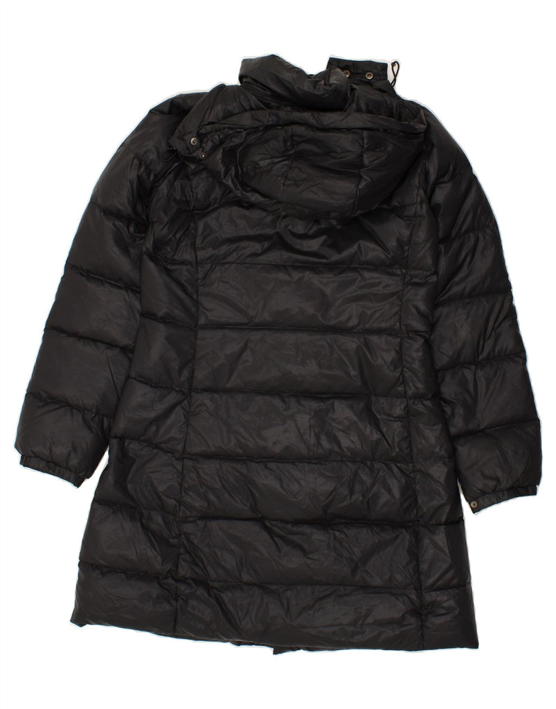 BENETTON Womens Hooded Padded Coat IT 44 Medium Black Vintage Benetton and Second-Hand Benetton from Messina Hembry 