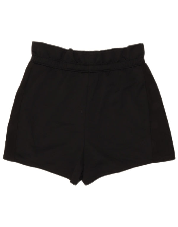 Adidas Womens High Waist Sport Shorts UK 10 Small  Black
