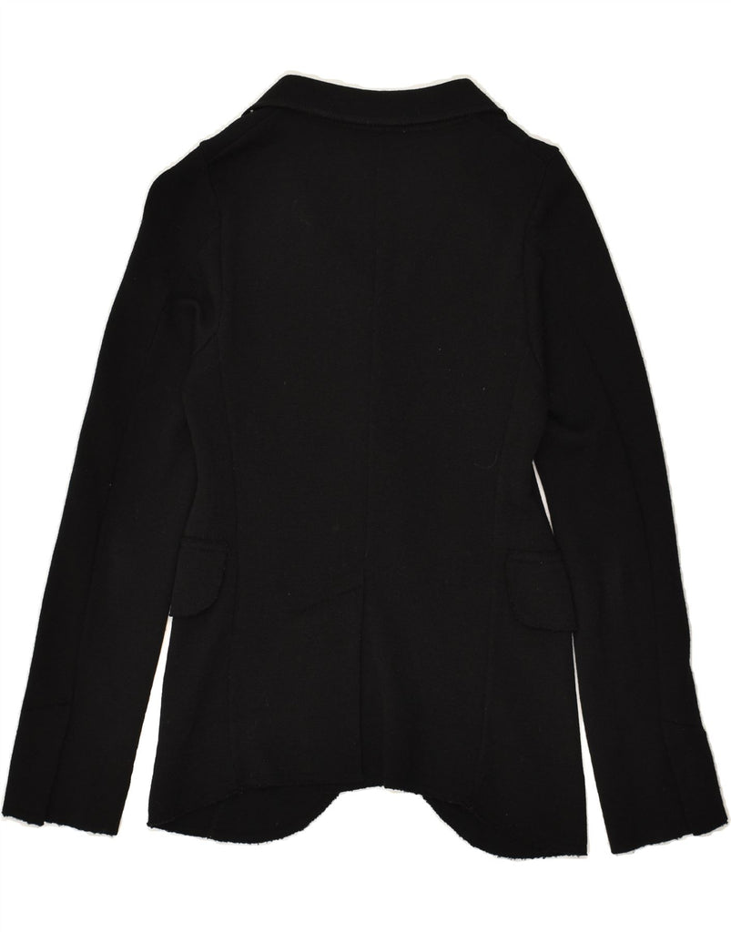 VINTAGE Womens 3 Button Blazer Jacket IT 42 Medium Black Wool | Vintage Vintage | Thrift | Second-Hand Vintage | Used Clothing | Messina Hembry 