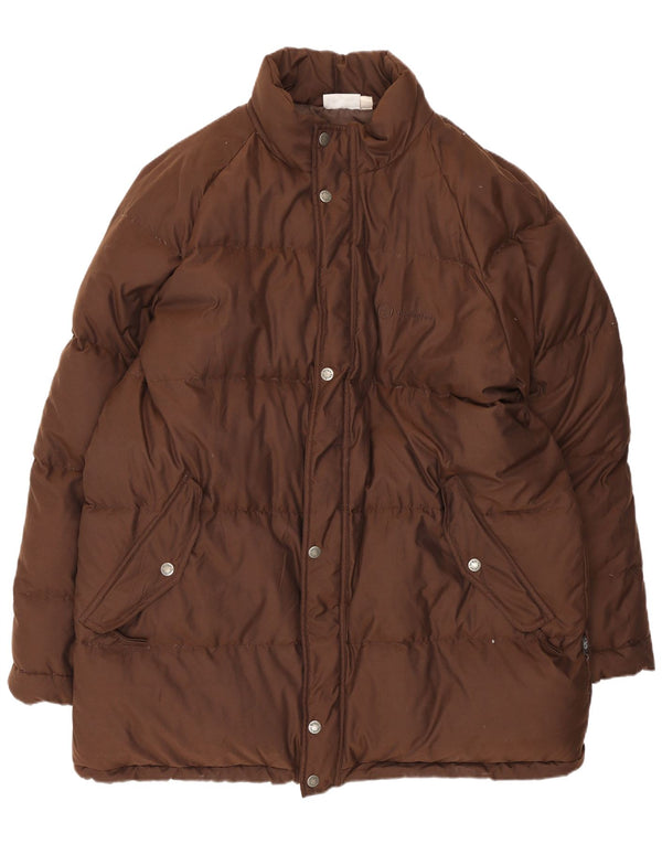 Sergio Tacchini Mens Padded Coat IT 54 2XL Brown Polychlorid