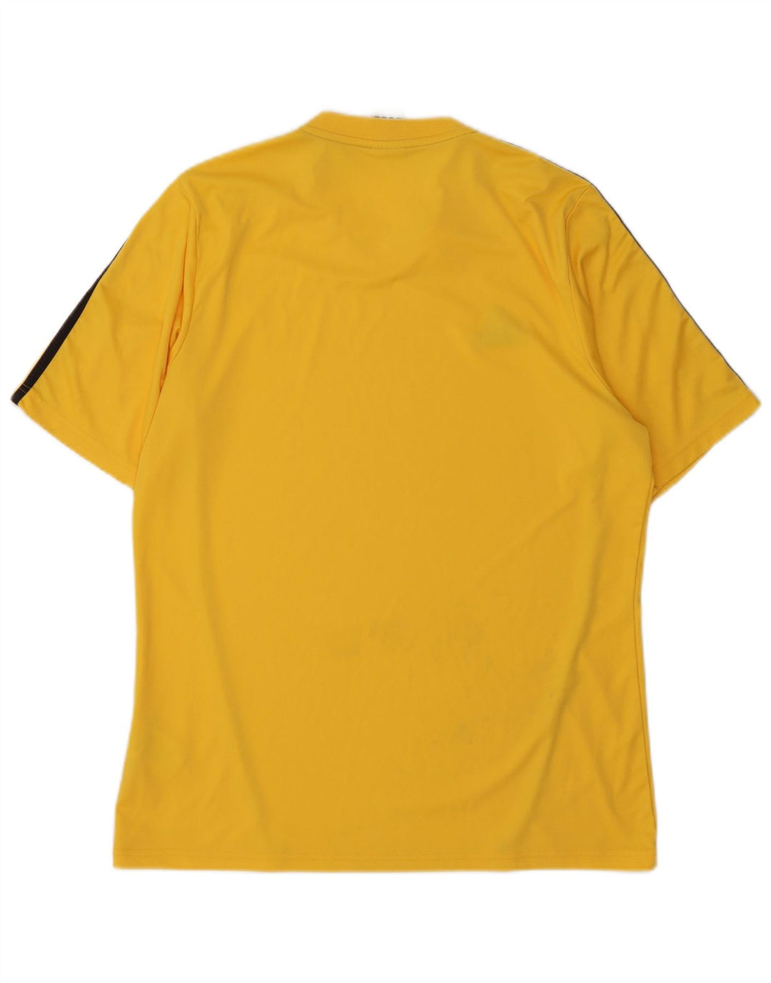 Adidas Mens Climalite T-Shirt Top Large Yellow Polyester