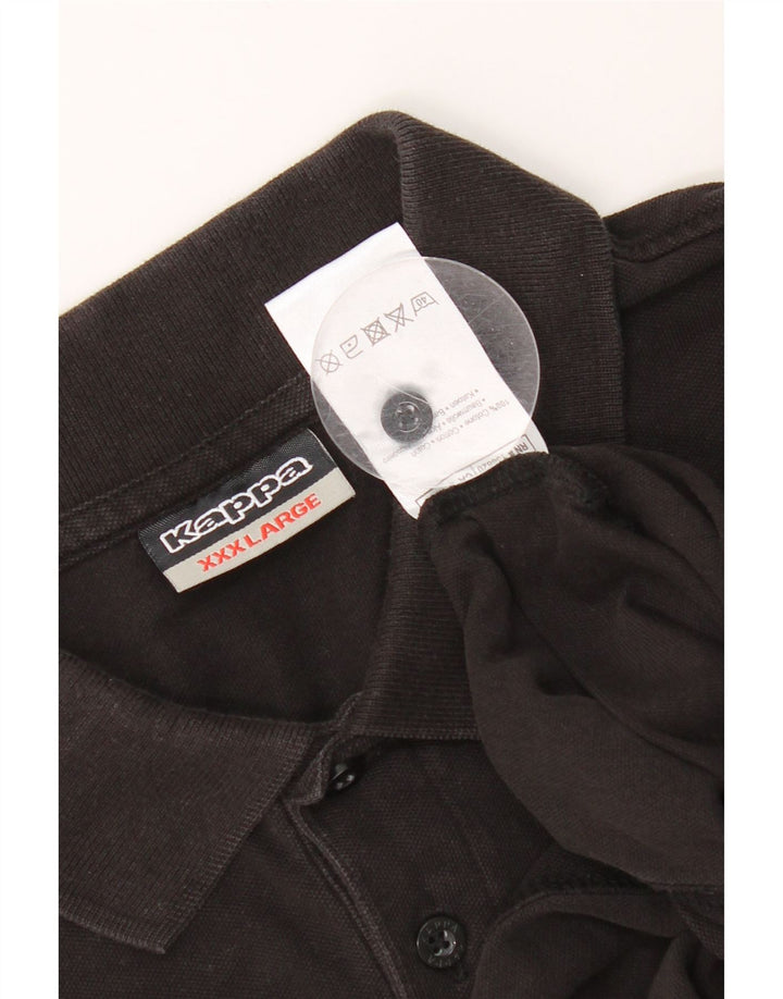 Kappa Mens Polo Shirt 3XL Black Cotton