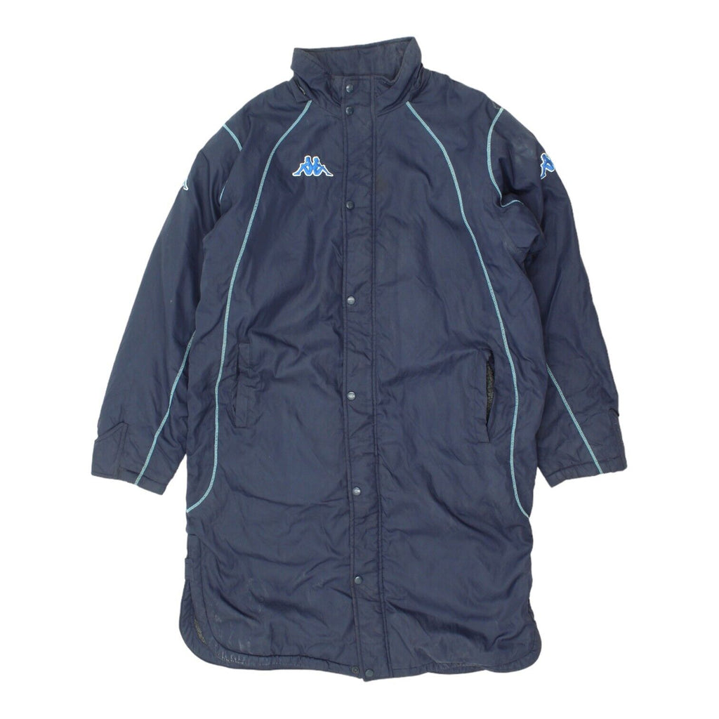 Kappa Mens Navy Blue Lined Long Bench Coat Jacket | Vintage Sportswear VTG | Vintage Messina Hembry | Thrift | Second-Hand Messina Hembry | Used Clothing | Messina Hembry 