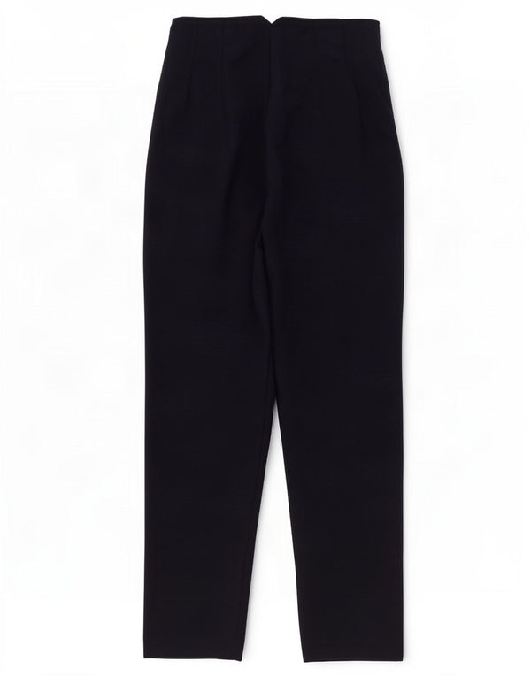 Zara Womens High Waist Tapered Casual Trousers XS W24 L27 Navy Blue