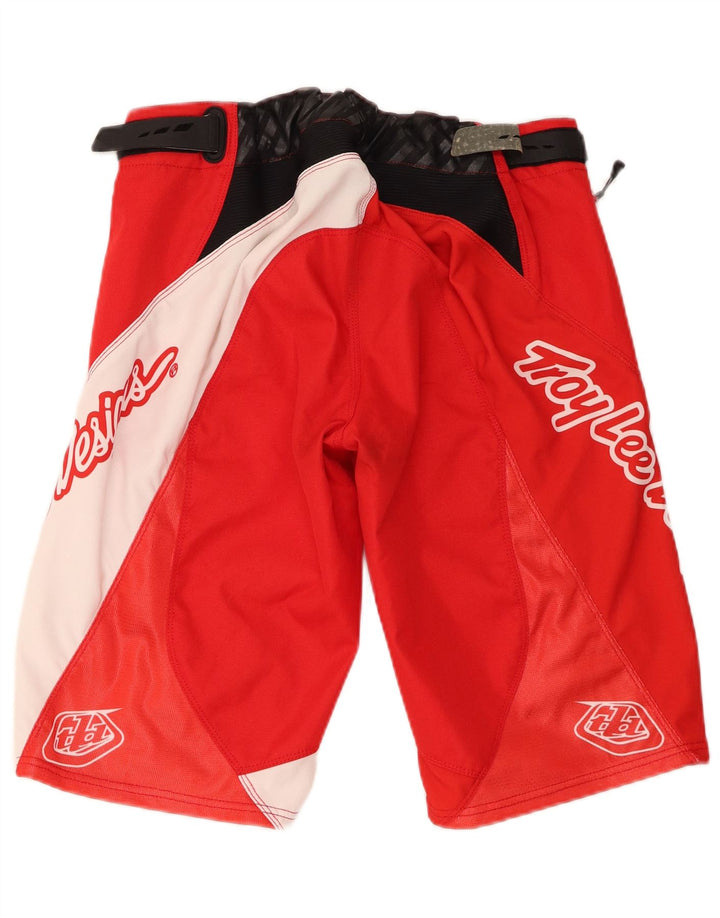 Troy Lee Designs Mens Motorstyle Graphic Shorts Medium W32 Red Colourblock