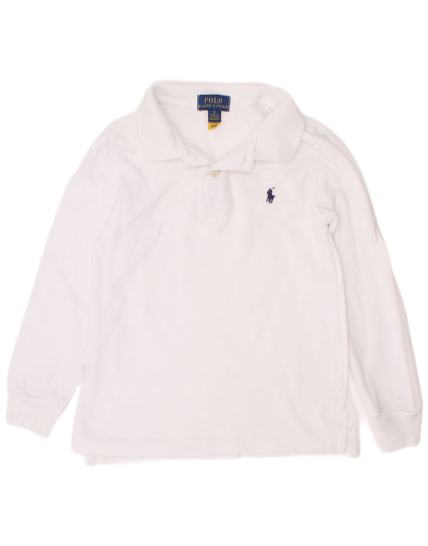 Polo Ralph Lauren Boys Long Sleeve Shirt 4-5 Years White Cotton