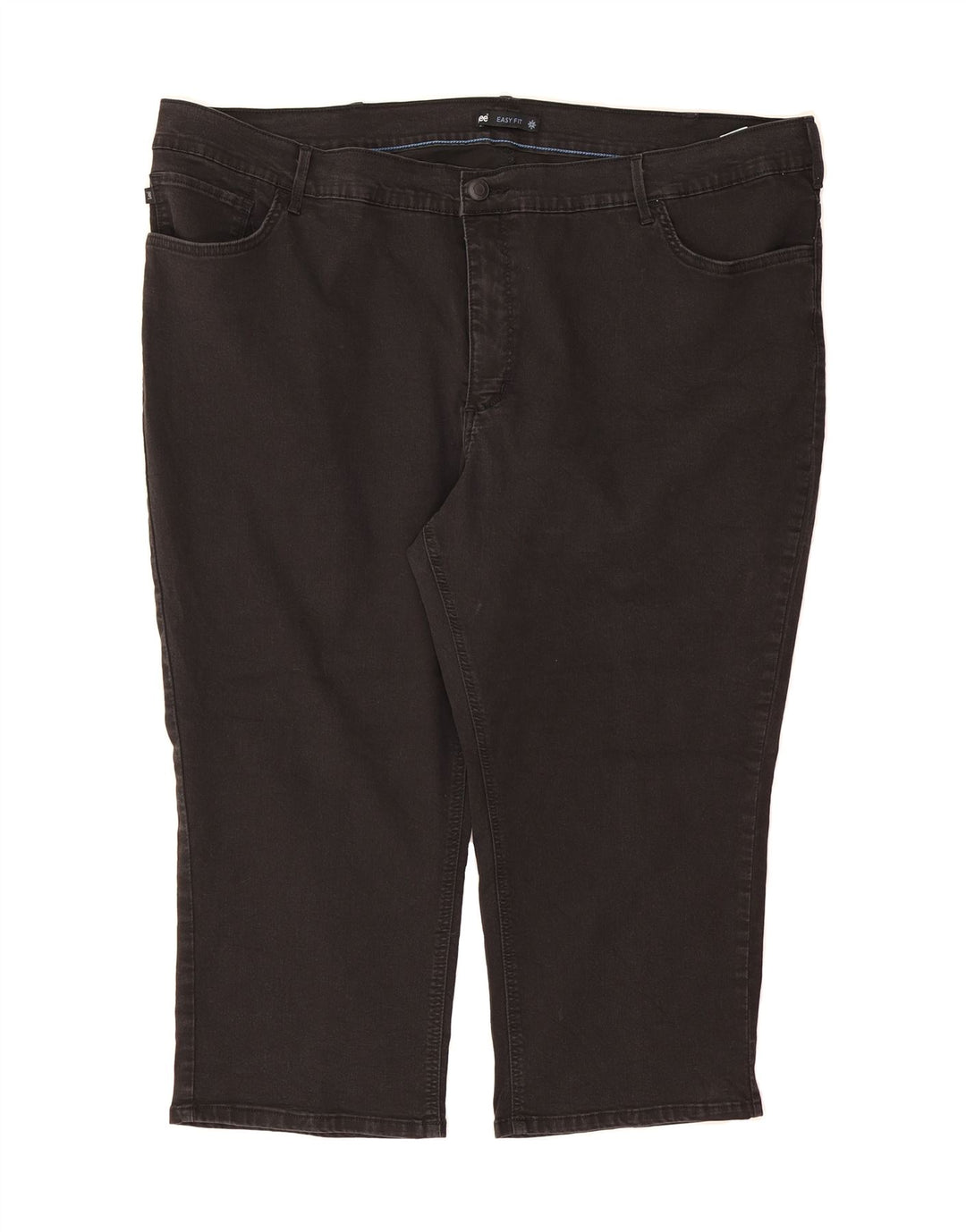 LEE Womens Plus Size Capri Jeans US 26 3XL W52 L22 Black Cotton Vintage Lee and Second-Hand Lee from Messina Hembry 